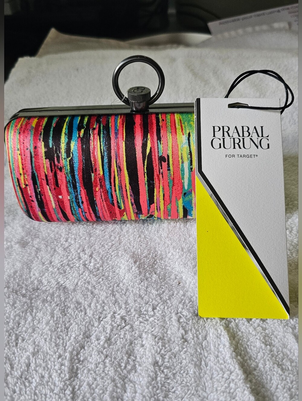 NWT Prabal Gurung TARGET Colorful Striped Women's Clutch Bag - Multi